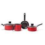 Conjunto Jogo de Panelas 4 Peças Antiaderente Garlic Vermelho Brinox