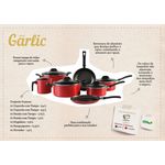 Conjunto Jogo de Panelas Antiaderente com 5 Peças Brinox Garlic Vermelho