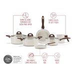Conjunto de Panelas 6 Peças Brinox Ceramic Life Smart Plus Vanilla