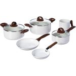 Conjunto de Panelas 6 Peças Brinox Ceramic Life Smart Plus Vanilla