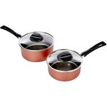 Conjunto Jogo de Panelas Antiaderente com 7 Peças Brinox Clove Marrom