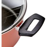 Conjunto Jogo de Panelas Antiaderente com 7 Peças Brinox Clove Marrom