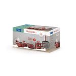 Conjunto Jogo de Panelas com Tampa de Vidro 7 Peças Malagueta Brinox - Cereja
