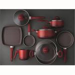 Conjunto de Panelas 8 Peças Brinox Ceramic Life Smart Plus Vermelha