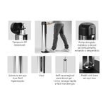 Torre Dispenser para Álcool Gel com Pedal Dercoline Brinox
