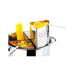 Espagueteira com 4 Divisões Savoy 31 X 16,5 Cm 10 Litros em Aço Inox Brinox