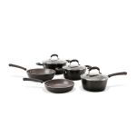 Jogo de Panelas 5 peças Select Brinox com Revestimento Cerâmico Antiaderente 3.2mm - Carbono