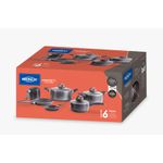 Jogo de Panelas Antiaderente com 6 Peças Ceramic Life Smart Plus Cinza Brinox