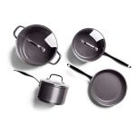 Conjunto Jogo de Panelas Antiaderente Ceramic Unique Indução 4 peças 5mm - Cinza Brinox
