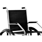 Cadeira de Rodas Dobrável Jaguaribe 1009 Nylon com Pneus Infláveis - Cinza