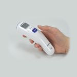Termômetro Digital de Testa Laser Infravermelho Omron MC-720 Mede Febre Superfície e Ambiente