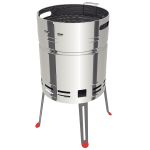 Churrasqueira a Carvão Tramontina TCP 400 em Aço Inox com Bandeja em Aço Esmaltado