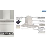 Coifa de Parede Tramontina New Dritta Em Aço Inox 90 Cm 127v