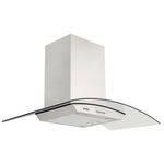 Coifa de Parede Tramontina New Vetro em Aço Inox e Vidro Temperado 90 cm 127v