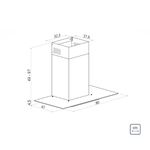 Coifa de Parede Tramontina Basic 90 em Aço Inox 127 V 90 cm