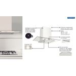 Coifa de Parede Tramontina Basic 90 em Aço Inox 127 V 90 cm