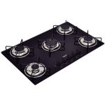 Cooktop a Gás Tramontina em Vidro Temperado com Acendimento Superautomático 5 Queimadores