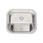 Tanque de Encaixe Tramontina Hera 30 L em Aço Inox Polido 50x40 cm