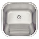 Tanque de Encaixe Tramontina Hera 23 L em Aço Inox Acetinado 40x40 cm