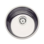 Cuba de Embutir Redonda Tramontina Luna 30 BL em Aço Inox Polido Ø30 cm