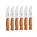 Kit Jogo de Churrasco Garfo e Faca Conjunto 12 Peças Jumbo Tramontina
