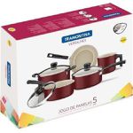 Conjunto Jogo Panelas Tramontina Versalhes 5 Peças Antiaderente