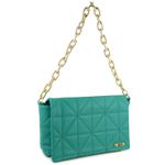 Bolsa Média Alça Dourada Escuro