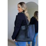 Kit Bolsa Saco Corrente Grande Preta + Bolsa Pequena Tiracolo Chloe Vinho