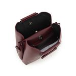 Kit Bolsa Saco Corrente Grande Preta + Bolsa Pequena Tiracolo Chloe Vinho