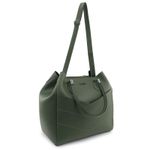Bolsa Sacola Grande Larissa Verde Militar