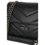 Bolsa Tiracolo Média Matelasse Isa Preta