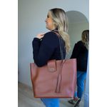 Bolsa Saco Corrente Sacola Grande Caramelo