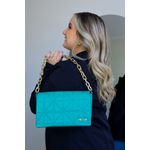 Bolsa Média Alça Dourada Escuro