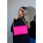 Bolsa Média Alça Dourada Pink 