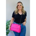 Bolsa Tiracolo Média Luisa Pink