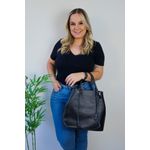 Bolsa Saco Grande Valentina Preta