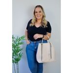 Bolsa Saco Grande Valentina Marfim