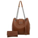Kit Saco Caramelo + Kiara Verde