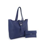 Bolsa Saco Grande Fivela Melina Azul Marinho