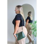 Bolsa Tiracolo Pequena Kiara Verde Militar 