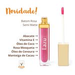 Batom Rosa Cintilante Semi Matte | Natural Vegano