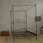 Cama C/ Dossel Flor de Lis Queen Pez. 80