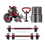 Kit 6 em 1 - Dumbbells, Barras e Kettlebells - Consport
