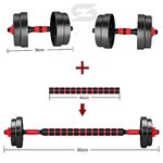 Kit 6 em 1 - Dumbbells, Barras e Kettlebells - Consport