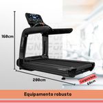 Esteira Profissional CS-350 – Velocidade 24 km/h, Inclinação Automática e Amortecimento | Consport