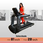 Esteira Profissional CS-350 – Velocidade 24 km/h, Inclinação Automática e Amortecimento | Consport