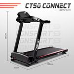 Esteira CT-50 Elétrica de Corrida Residencial - Consport