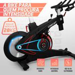 Bicicleta Spinning Profissional S-500 - 4 Níveis - Consport
