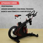 Bicicleta Spinning Profissional S-500 - 11 Níveis - Consport