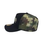 Boné Trucker Rhino Size Army curva preto 